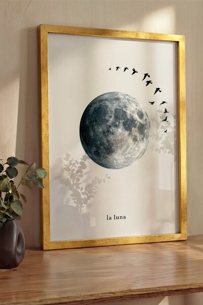 Postifull Pictură de perete, Tablou și poster cu ramă aurie de lux, Seria Rit...