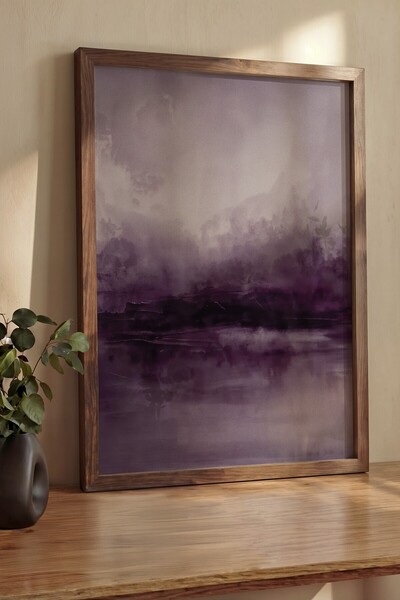 Postifull Pictură de perete, Tablou și poster cu ramă maro de lux, Seria Ritu...