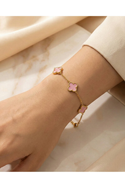 Lunara سوار نسائي من الفولاذ المقاوم للصدأ طراز يونكا مكون من 5 قطع لا يسبب ا...