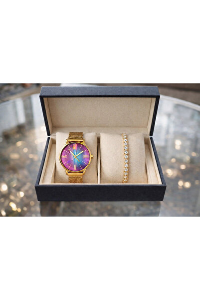 shellwetr Kadın Saat Seti Alisa Kadın Saat ve Bileklik Seti Luxery Set Kadın ...
