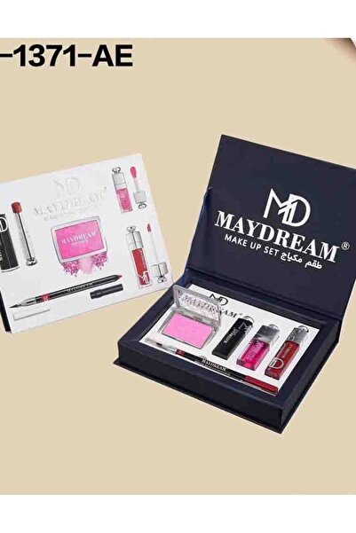 MAYDREAM طقم ارواج+جلوس+محدد شفايف + احمر خدود بودرة PH-1371A