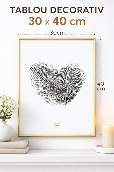 NAAD Ramă Foto 30x40 cm cu Ramă Aurie Elegantă – Cadru Fotografii Modern pent...