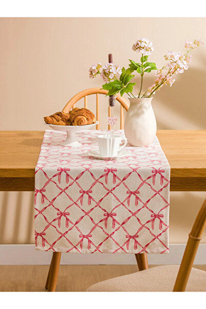 LC Waikiki Red Bow Printed Runner 45X150 cm