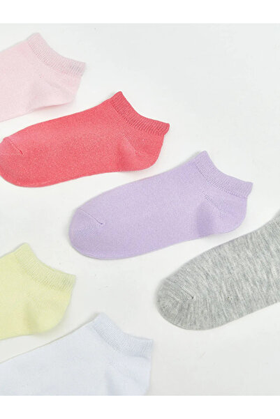 LC Waikiki Ciorapi roz Basic pentru fete, pachet de 7