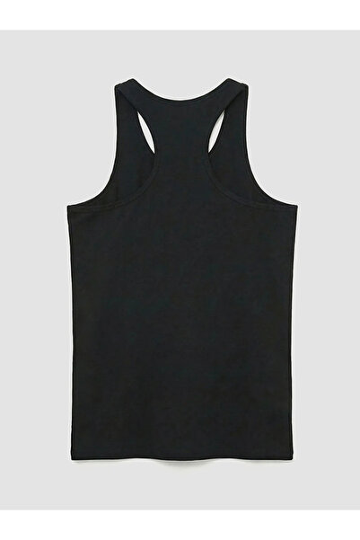 LC Waikiki Black U-Neck Combed Cotton Men's Athlete 2-Piece