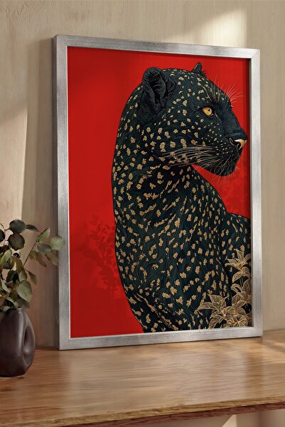 Postifull Pictură de perete, Tablou și poster cu ramă argintie de lux, Seria ...