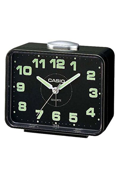 Casio Rectangle Shape Analog Alarm Clock Black/Silver