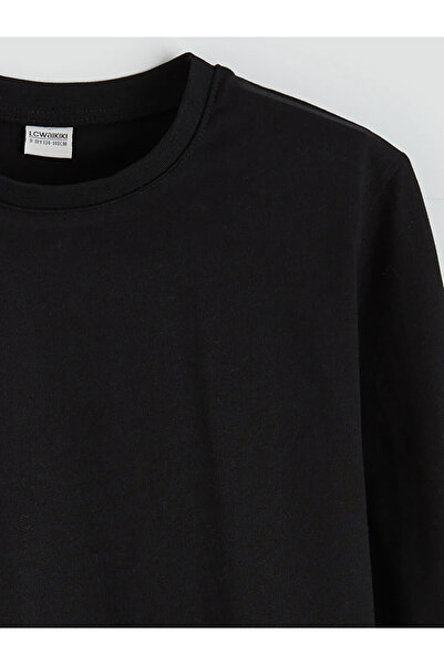 LC Waikiki Black Basic Boys' T-Shirt