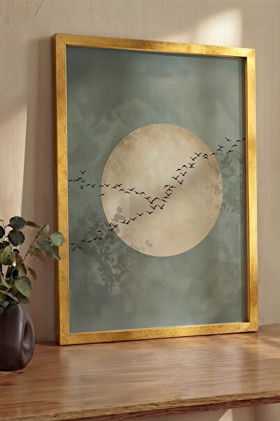 Postifull Pictură de perete, Tablou și poster cu ramă aurie de lux, Seria Rit...