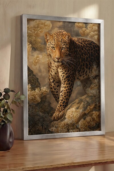 Postifull Zidna slika, luksuzna slika i poster u srebrnom okviru, serija ritu...