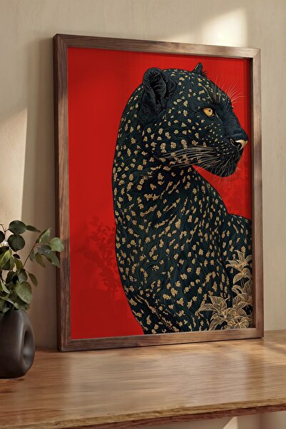 Postifull Wall Art, Luxury Brown Framed Painting and Poster, Ritual Series, L...