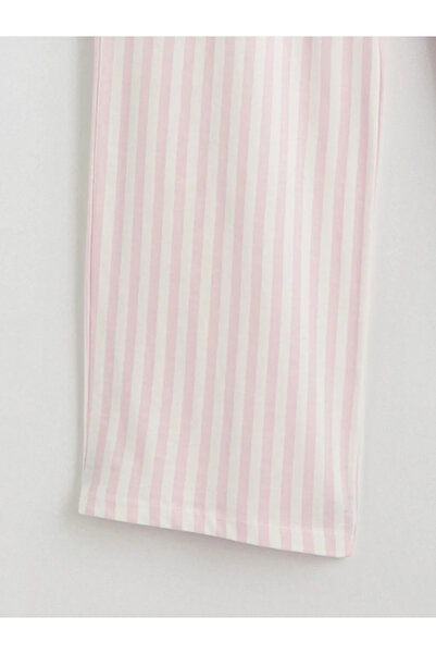 LC Waikiki Ecru Shirt Collar Embroidered Women's Pajama Set