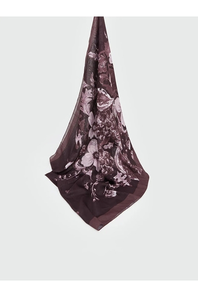 LC Waikiki Brown Patterned Women's Shawl