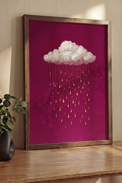 Postifull Pictură de perete, Tablou și poster cu ramă maro de lux, Seria Ritu...