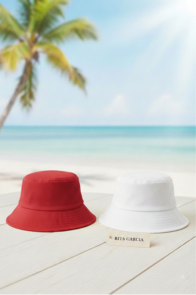 Ritagarcia Advantage Pack of 2 Unisex Cotton Bucket Fisherman Hat Set
