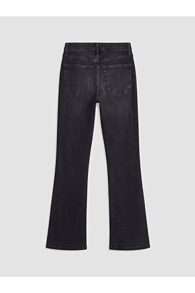 LC Waikiki Γυναικείο τζιν παντελόνι Black Flare