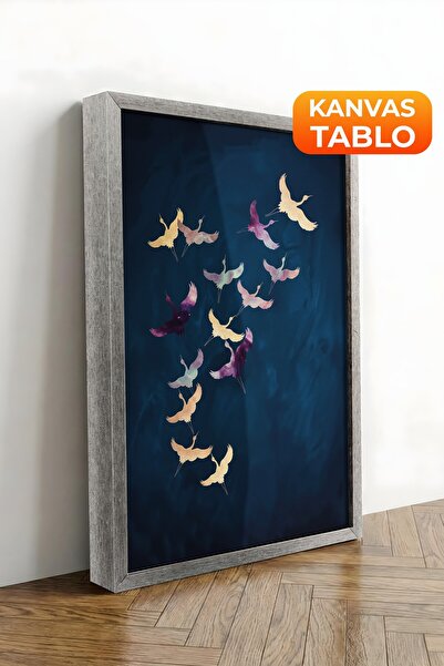 Postifull Zidna slika, luksuzna slika na platnu sa srebrnim okvirom, serija r...