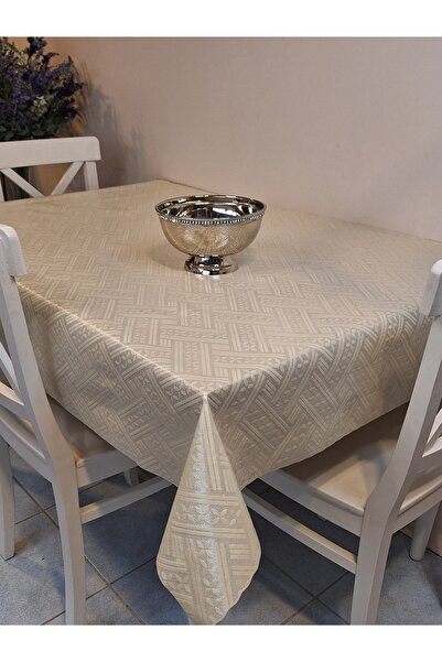 Başak Ev Tekstili Imported Erasable Pvc Tablecloth – Non-Slip Base, Fabric-Lo...