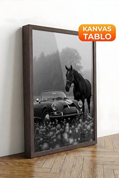 Postifull Zidna slika, luksuzna slika na platnu sa smeđim okvirom, serija rit...