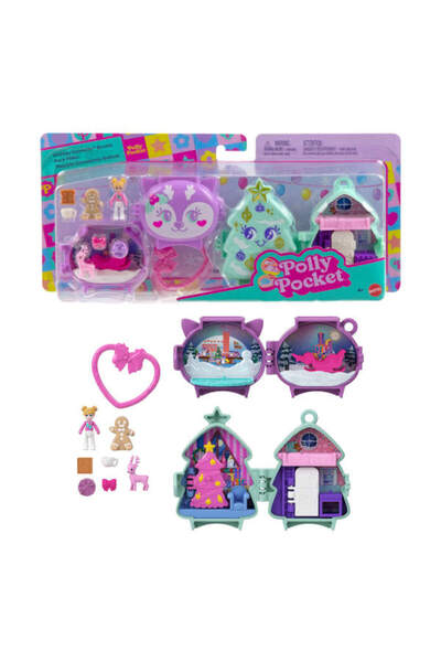 Polly Pocket Sevimli Yılbaşı 2'li Paket Oyun Seti JGM53