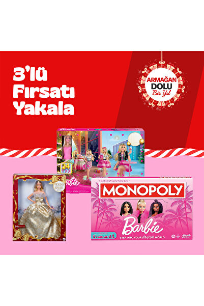 Barbie Yılbaşı Paketi: 3’ü Bir Arada Eğlence ve Koleksiyon Seti