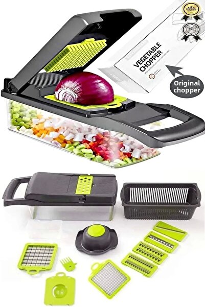 Genaric Chopper Dicer Potato Vegetable Cube Grater Mandolin Slicer Julienne C...