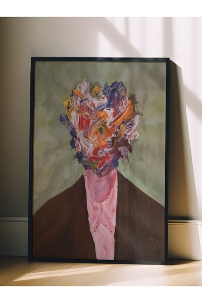 Postifull Zidna slika, slika i poster u crnom okviru, serija rituala, maksima...