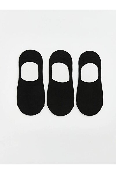 LC Waikiki Black Men's Ballet Flats Socks 3-Pack (S6)