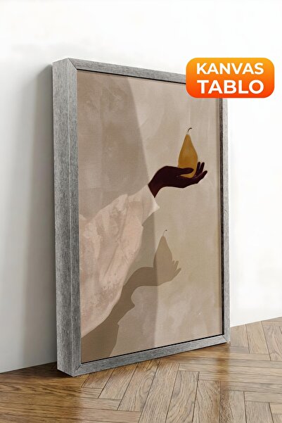 Postifull Pictură murală, Tablou pe pânză cu ramă argintie de lux, Seria Ritu...