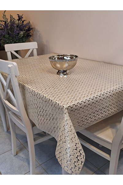 Başak Ev Tekstili Imported Erasable Pvc Tablecloth – Non-Slip Base, Fabric-Lo...