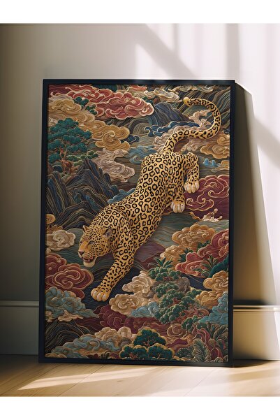 Postifull Wall Art, Black Framed Art and Poster, Ritual Series, Leopard Art, ...