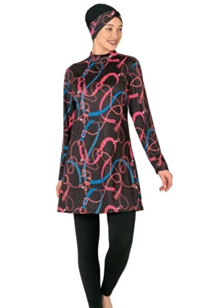 isiltikidsmoda Fantasy 3408 Patterned Hijab Swimsuit