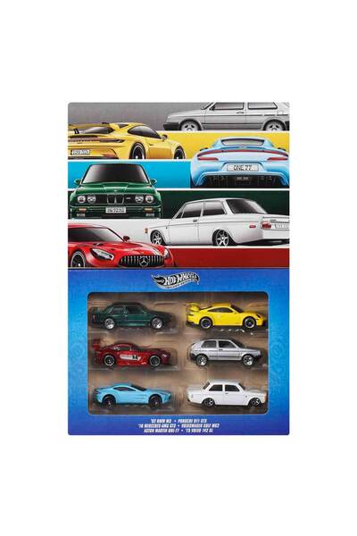 HOT WHEELS Silver Serisi Euro Style 6’lı Paket JLB25