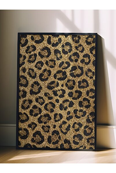 Postifull Duvar Tablosu, Siyah Çerçeveli Tablo ve Poster, Ritüel Serisi, Leop...