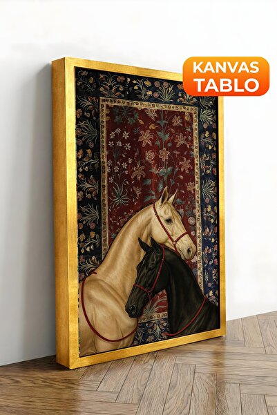 Postifull Pictură murală, Tablou pe pânză cu ramă aurie de lux, Seria Ritual,...