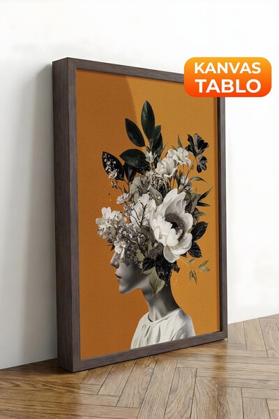 Postifull Zidna slika, slika na platnu sa luksuznim smeđim okvirom, serija Ri...