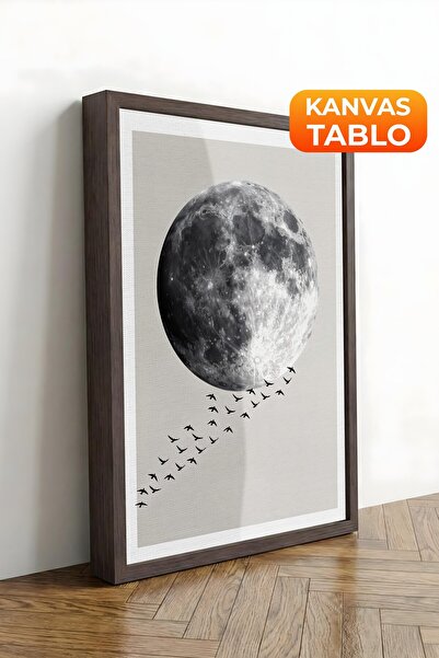 Postifull Zidna slika, luksuzna slika na platnu sa smeđim okvirom, serija rit...