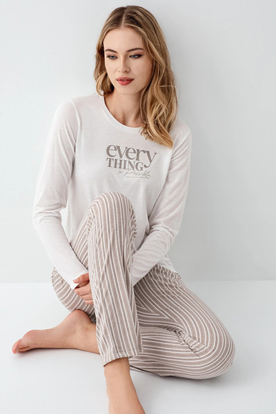 isiltikidsmoda Arnetta 3424-S Women's Long Sleeve Pajama Set