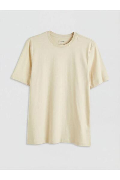 LC Waikiki Ανδρικό μπλουζάκι από χτενισμένο βαμβάκι με λαιμόκοψη ποδηλάτου (S6)