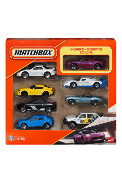 Matchbox 1:64 Ölçekli Metal 8'li Araba Seti JJP50