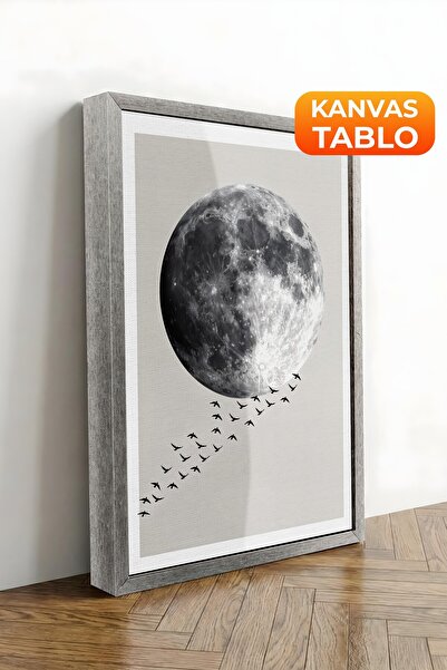 Postifull Zidna slika, luksuzna slika na platnu sa srebrnim okvirom, serija r...