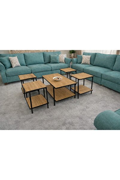 terndat A set of 4 wooden serving tables