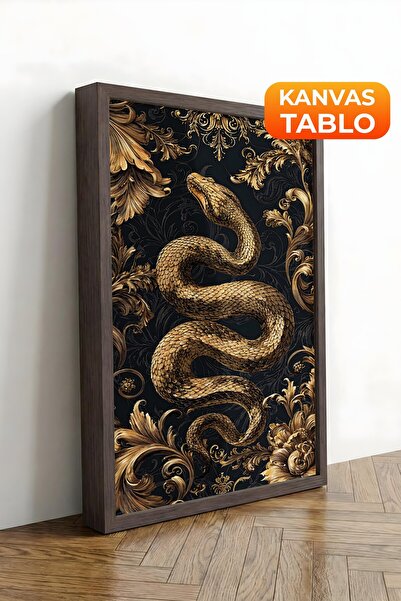 Postifull Pictură murală, Tablou pe pânză cu ramă maro de lux, Seria Ritual, ...