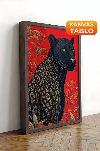 Postifull Zidna slika, luksuzna slika na platnu sa smeđim okvirom, serija rit...