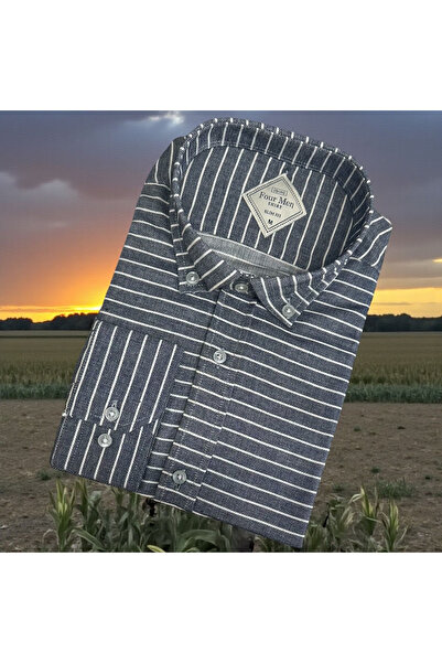 EREN STYLE Linen Cotton Linen Slim Fit Single Pocket Shirt That Can Be Worn i...