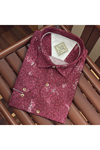 EREN STYLE Long Sleeve Linen Slim Fit Cotton Shirt That Can Be Worn in 4 Seasons