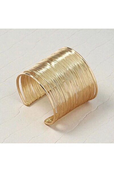 CASELN Women's 316L Steel Thick Wire Adjustable Handcuff Bracelet Bangle - Ca...