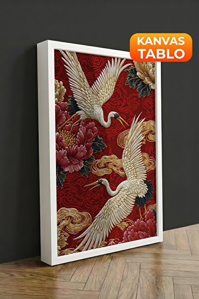 Postifull Duvar Tablosu, Lüks Beyaz Çerçeveli Kanvas Tablo, Ritüel Serisi, Ku...