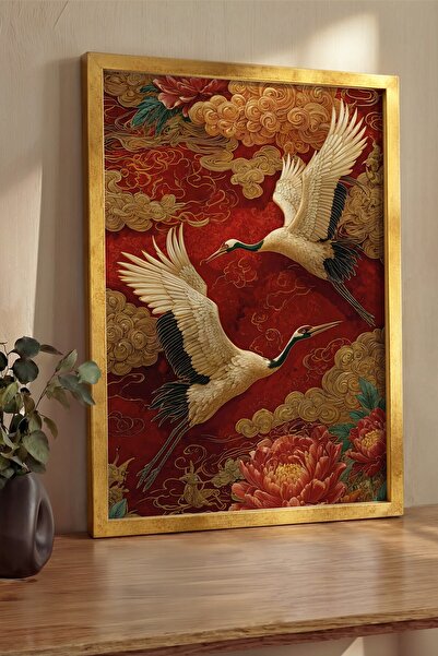 Postifull Pictură de perete, Tablou și poster cu ramă aurie de lux, Seria Rit...