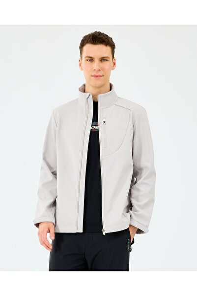 SKECHERS M softshell basic jacket men's lightgray coat s2520132-1657